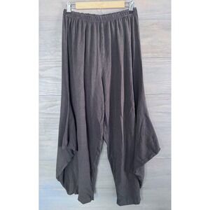 Bryn Walker Brown Bamboo Cotton Knit‎ Lantern Lantern Look Pants Large